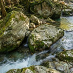 腹が立つなら一足上がれ 岩の下をば水が行く